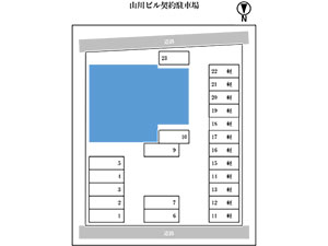月極平面駐車場平面図